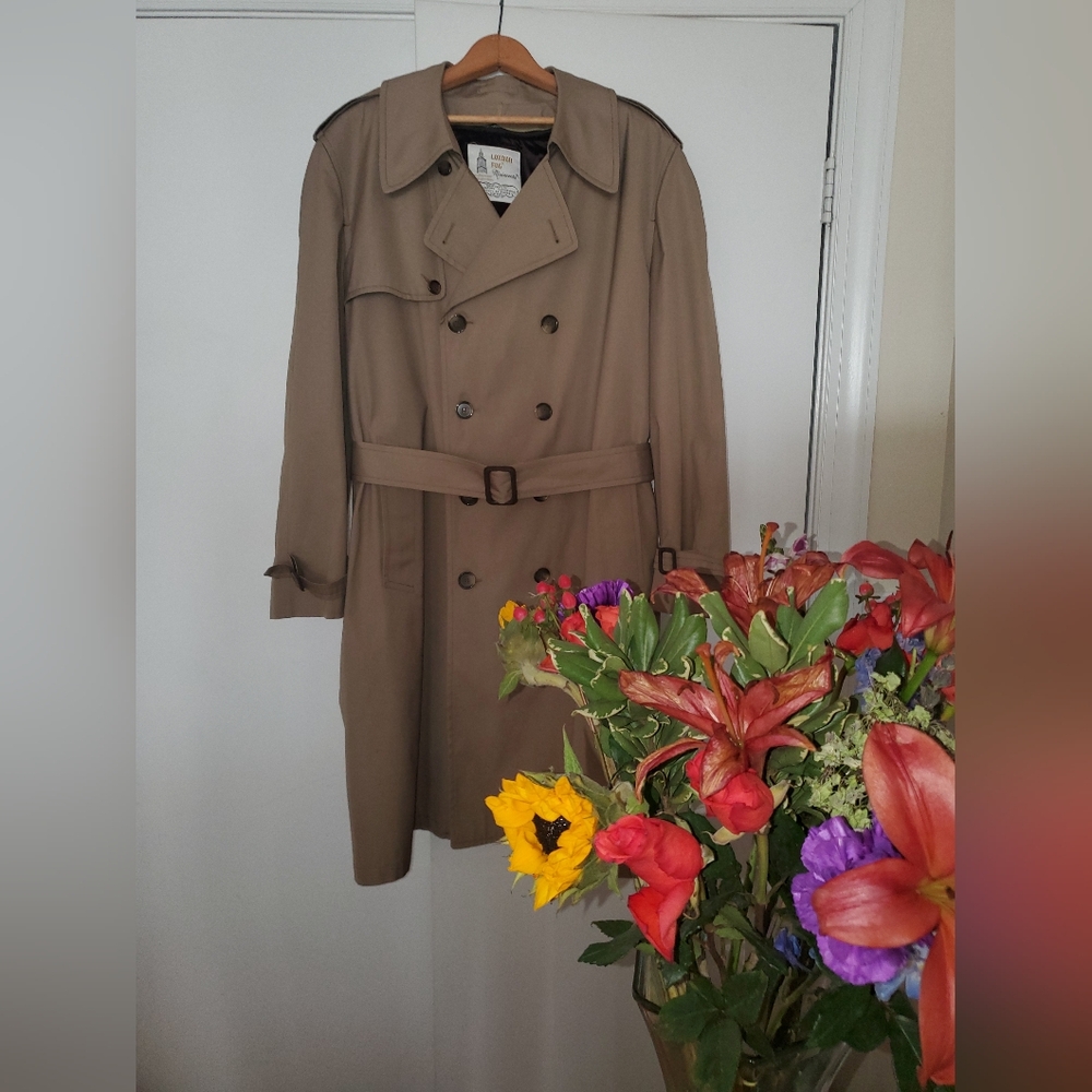 Vintage London Fog Trench Coat London Fog Maincoats Size 46 Regular New without